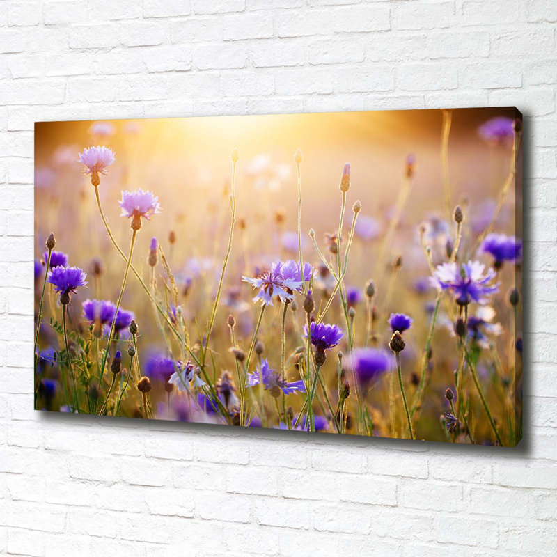 Field Flowers - Wrapped Canvas Print