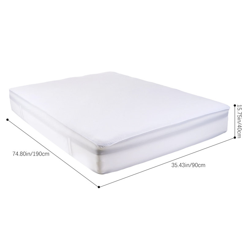 Zip Mattress Protector Case Pack, 80 x 190cm