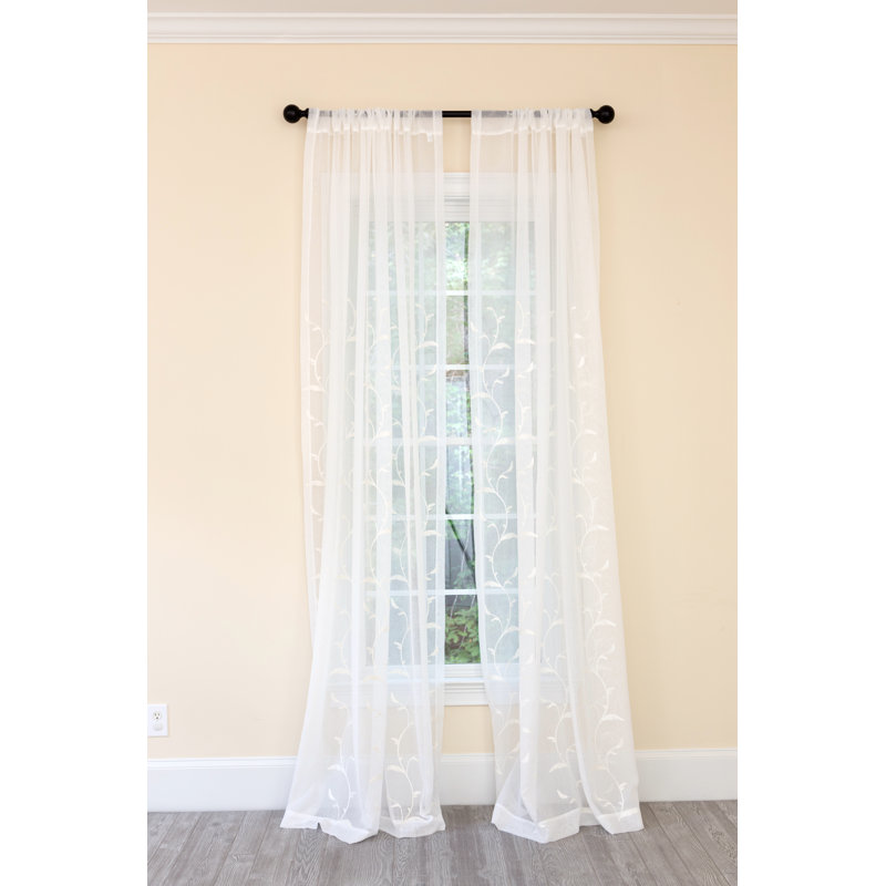 Puma Sheer Curtain Single Panel, 54" W x 120" L