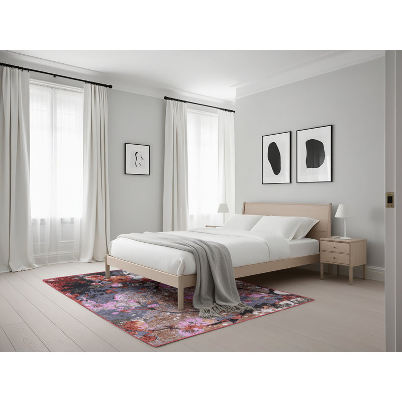 Carnbore Abstract Indoor Rug, Rectangle 5' x 7'