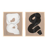 Free Form 5&9. Set Of 2 Painting by Andrea Stokes