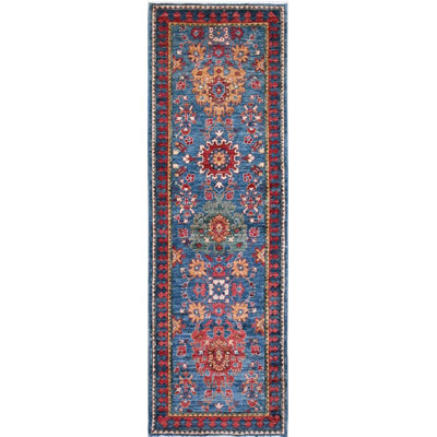 Transitional One-of-a-Kind Runner 2'9" X 7'9" Hand Knotted Area Rug
