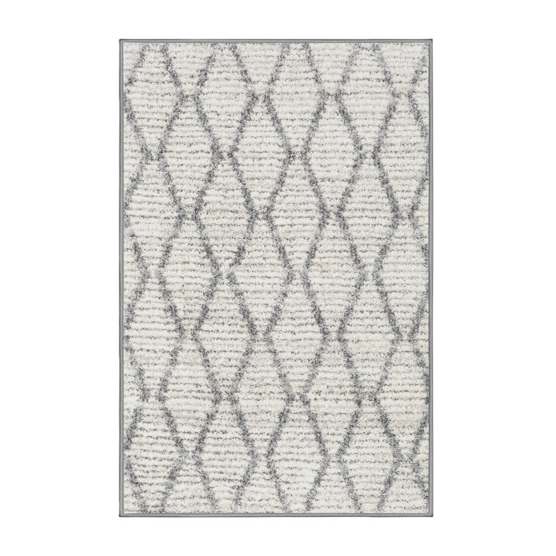 Tapis contemporain ivoire, Rectangle 5 pi x 7 pi