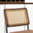Rattan Backrest Upholstered Side Chair (Set Of 2)-852848346
