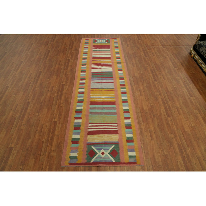 Tapis de couloir géométrique Kilim