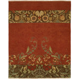 Wool Floral Area Rug