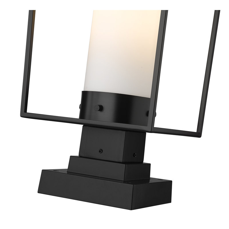 Jadine Frosted Pier Mount Light, 24.75" H x 10" W x 10" D