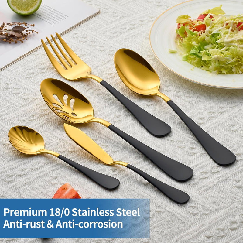 Black Gold Tableware Set