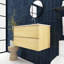 36 In. Wall-Mounted Bathroom Vanity With Integrated Ceramic Sink-699680653
