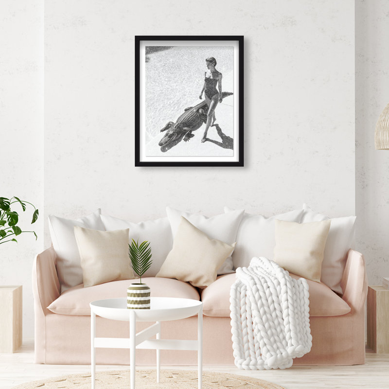 Reptilian Elegance II Print by Oliver Gal, 31.5"H x 25.5"W, Black Shadowbox