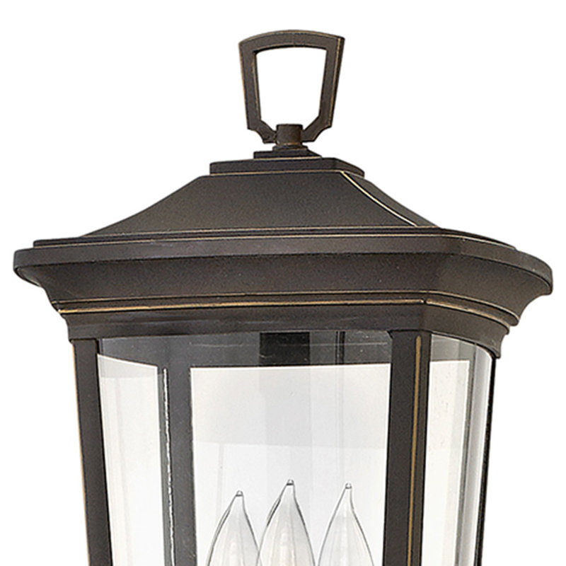 Tête de lanterne H 22,75 po Bromley, Bronze huilé
