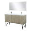 Ensemble de miroir de meuble-lavabo double 60 po x P 20 po Lancy-113288466