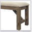 Raven Wood Fabric Upholstered Dining Bench