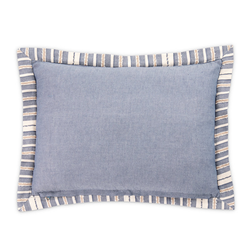 Mills Duvet Set - Denim, Queen Duvet Cover + 4 Shams + 2 Throw Pillows
