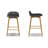 26" H Solid Wood Genuine Leather Counter Stool-376020494