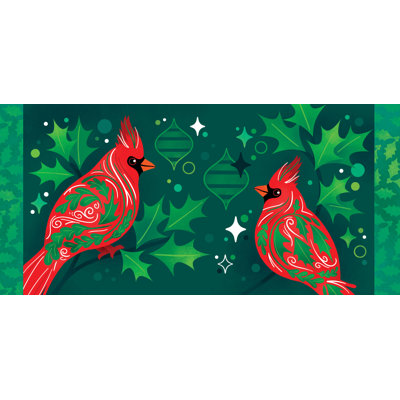 Tapis décoratif décoré Cardinal Sassafras