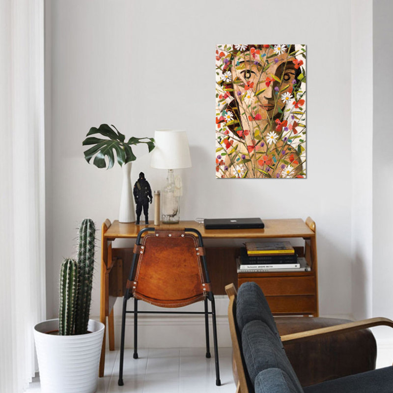 «Bouquet», reproduction sur toile tendue, H 12 po x l 8 po x P 0,75 po, Toile tendue, Pas de tapis