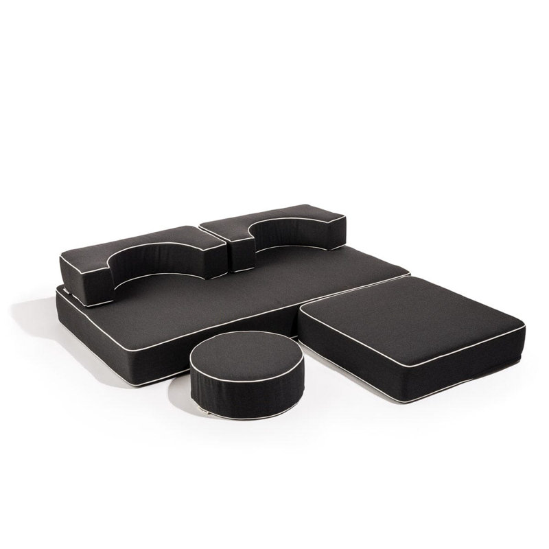 Outdoor Seating Group Cushion, Rivie Black