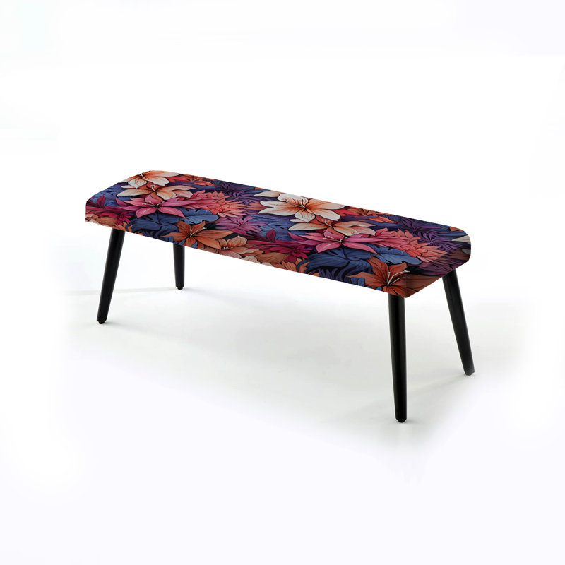 Corail Mirage Ii - motif tropical - banc rembourré noir Tropical