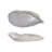 Stoneware Oyster Shell Shaped Dish, White