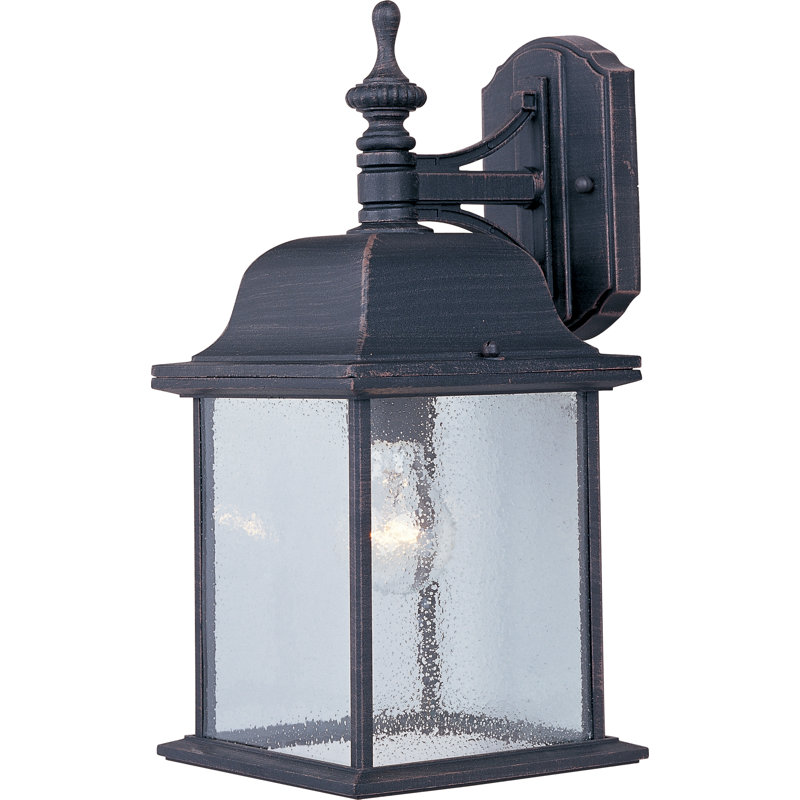 Middleburg Wall Light, Black, 15.5" H x 7" W x 8" D