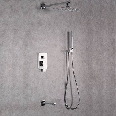 Robinet de baignoire et douche thermostatique et à contrôle de volume avec valve brute Beverly
