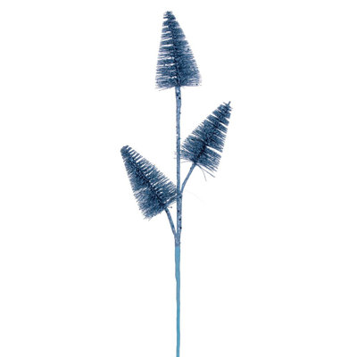 20" Artificial Glitter Cone Tree Spray. Includes 6 pieces per bag.