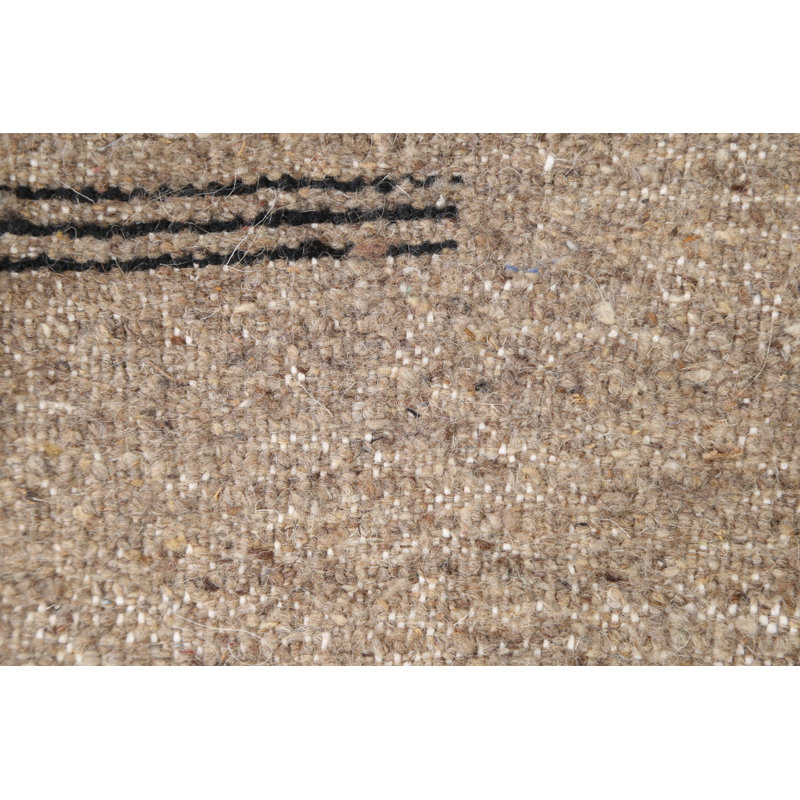 Tapis décoratif en laine noué à la main de conception unique 4 pi x 6 pi 3 po New Age Ivoire