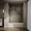 Villager Alcove 60" x 34" Alcove/Tile in Cast Iron Soaking Bathtub-1382212084-1382212087