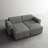 Berlare 2 - Piece Upholstered Compression Gray Corduroy Modular Sectional Sofa – Fully Compressed, No Assembly Required-2065081947