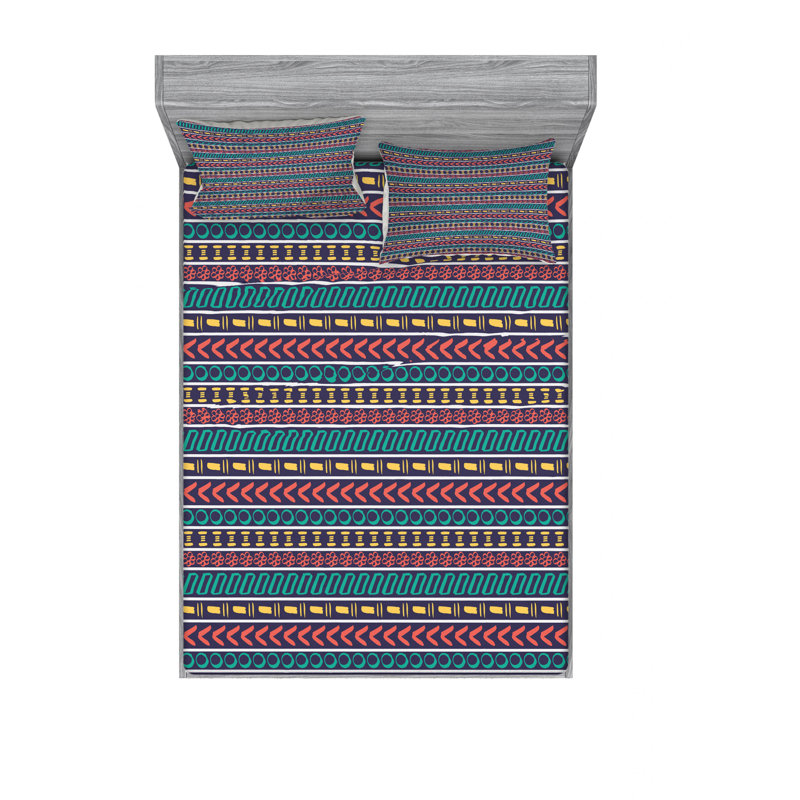 Microfiber Sheet Set, Queen Sheet Set with 2 Pillowcases