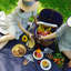 Panier en osier, service pour 2