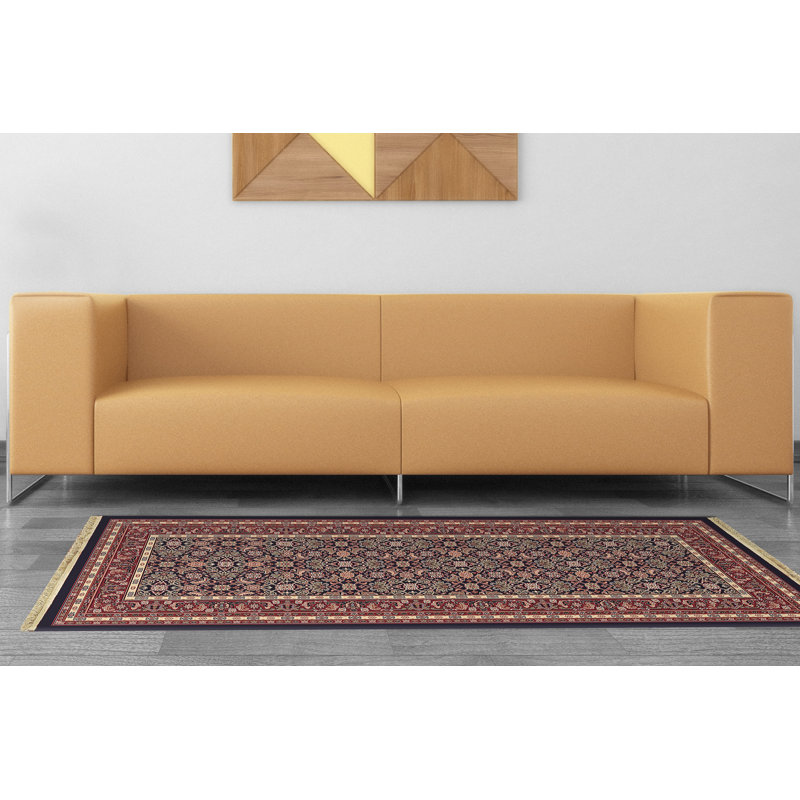 Tapis brun/noir en laine wheeler Cirro, Tapis de couloir 2 pi 9 po x 11 pi 6 po