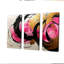 Abstrait cercles dans des tons roses et dorés VII - ensemble de reproductions d'art abstrait-107212671-107212676