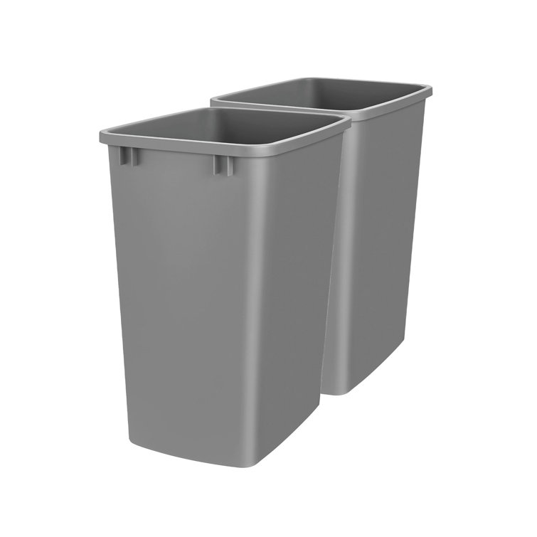 Rev-A-Shelf Polymer Replacement 27 qt. Trash Bin, 2 Pack