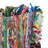 Rafi Multicolor Striped Chindi Hand-Woven Throw Pillow-1065412708-1065412707