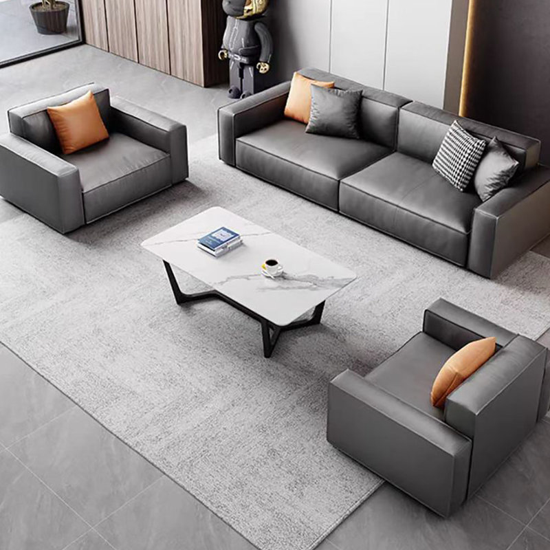 Simple modern business reception sofa set