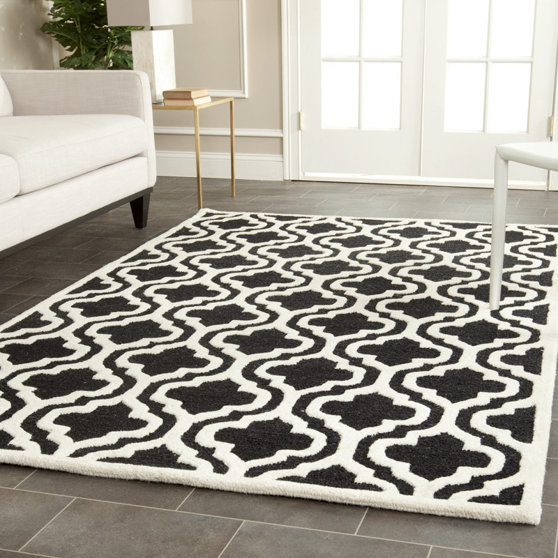 Cambridge Hand Tufted Wool Geometric Rug, Rectangle 4' x 6'