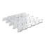 Carrara White 12 in. x 13 in. Honed Marble Mosaic Floor and Wall Tile-130059206