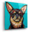 «Blue Dark Chihuahua» par Carolee Vitaletti, art mural en verre acrylique-392784258
