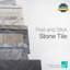 Carrelage mosaïque auto-adhésif en pierre naturelle 6 po x 24 po-72902021