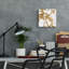  «Goldplay» par Design Fabrikken, art mural acrylique, 12 po x 12 po