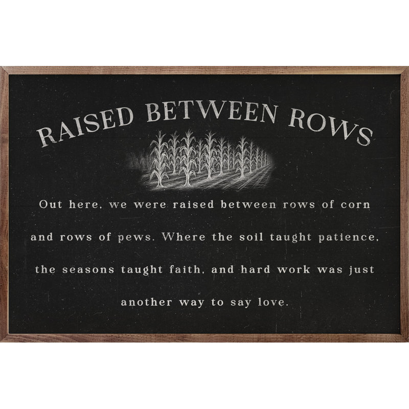 Raised Between Rows, H 5 po x l 8 po, Black