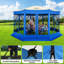 Pavillon de jardin escamotable 15x15 avec moustiquaire pour camping, moustiquaire et moustiquaire-104471116