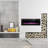 1500W Wall Mounted Recessed Electric Fireplace,12 Flame Color Modes,Touch Screen & Remote Control,Ultra Thin & Low Noise-1169432928
