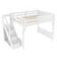 Lit mezzanine double en bois massif pour enfants avec garde-robe intégré et tablettes à côté-1483164909-1483164908