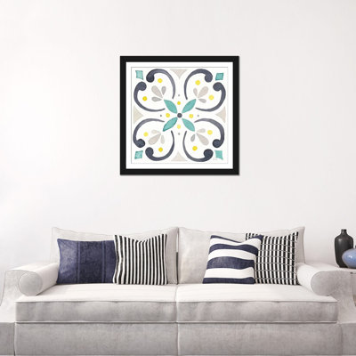 " Garden Getaway Tile IV White " by Laura Marshall