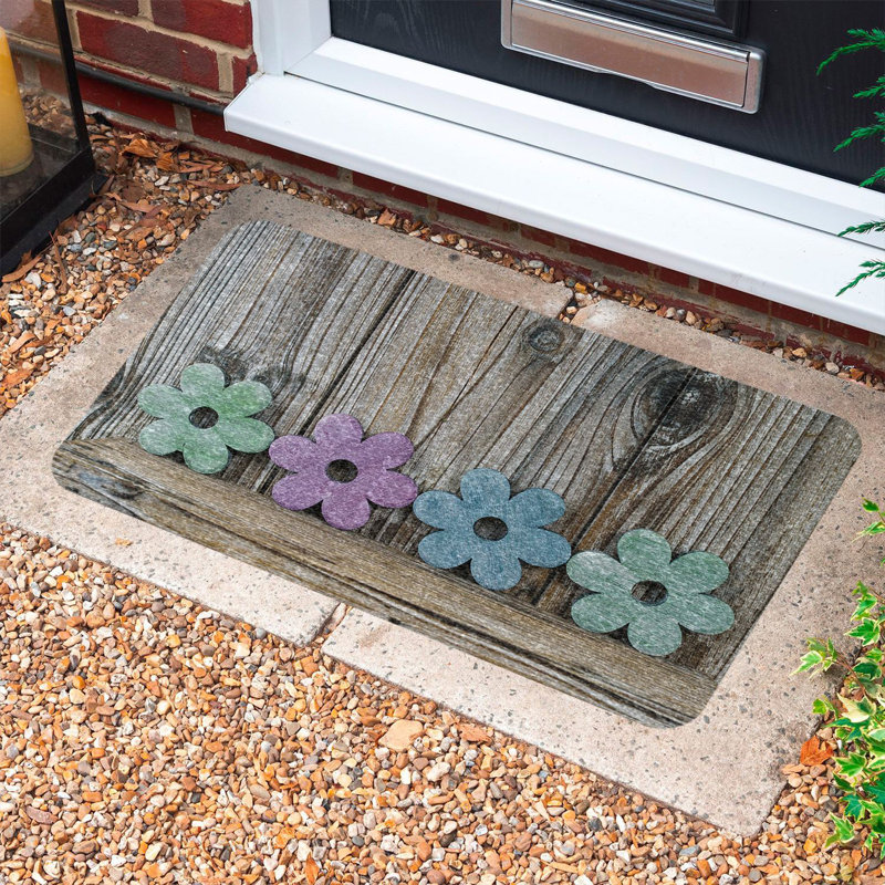 Durable PVC Doormat, Non-Slip Underside, 15.7 x 27.6 inches | 100% Weather-Resistant PVC Material | Ideal for Indoor & Outdoor Use, Easy to Clean, Stylish Design for Home Entryways & Patios