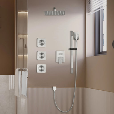 Système de douche complet avec valve brute