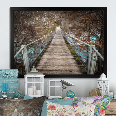 Mystic Bridge in Turquoise River - reproduction d'art sur toile